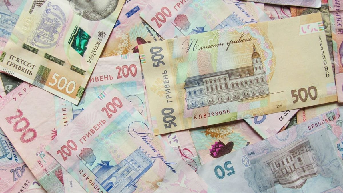 Banknotes spread across a surface