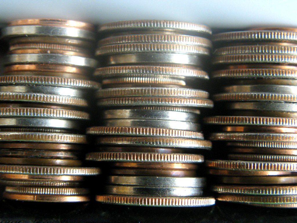 A line chart showing a savings balance curving upward over forty years